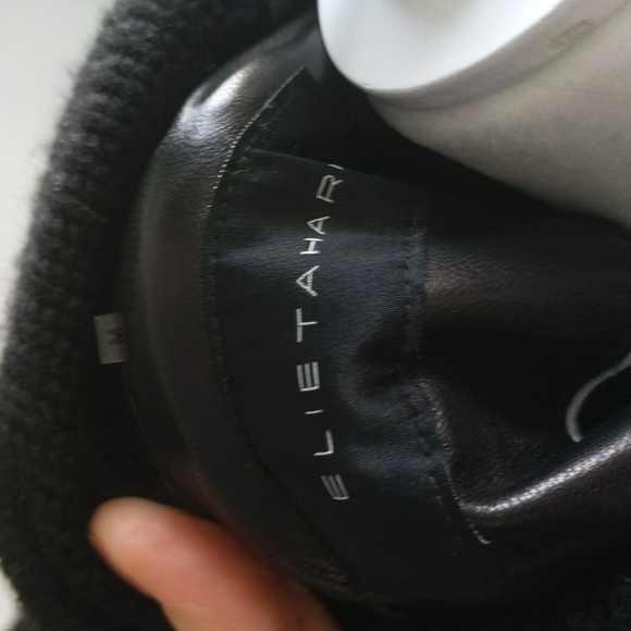 Elie tahari leather jacket /coat sz m - Picture 10 of 14